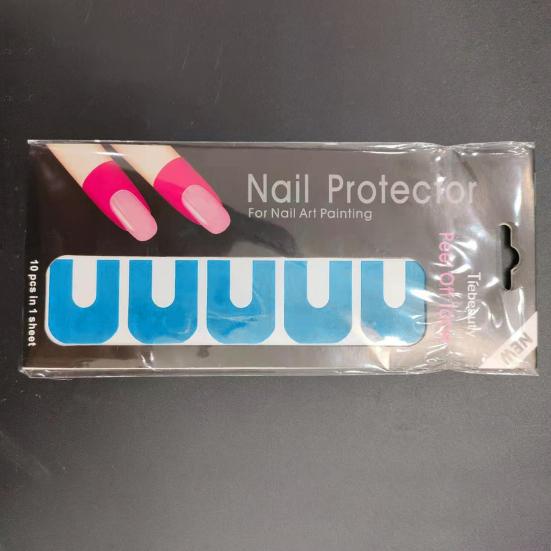 Nail Peel Off Tape U-shape Spill Proof Manicure Accessories Disposable Nail Polish Protector for Women