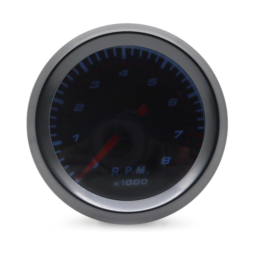 Car Tachometer,Car Tachometer 8000 RPM Gauge Tachometer Diameter 55mm for 1-8 Cylinder Gas Engines