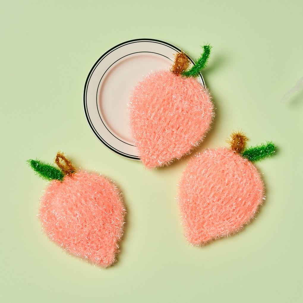 

Bubble Pong Pong Peach Washcloth 3-piece Set_DY0225017