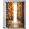 Herbst Park Wald Sheer Vorhänge Wohnzimmer Fenster Tüll Vorhänge Für Schlafzimmer Küche Home Dekoration Voile Vorhänge