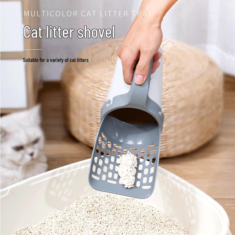 Cross-Border Cat Litter Scoop with Garbage Bag Set - Detachable Pet Cleaning Tool