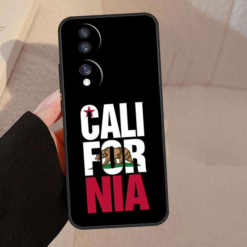 California Flag Case For Honor X9b X9a X8a X7a X6a X6 X7 X8 X9 8X 9X Honor Magic 5 Pro 50 70 90 Lite Cover