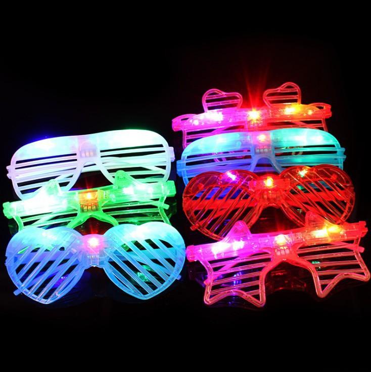 Glow In The Dark Glasses Bulk Led Light Up Glasses 2024 Wedding Decor Party Favors Glow Glasses For Kids Adults Party Supplies