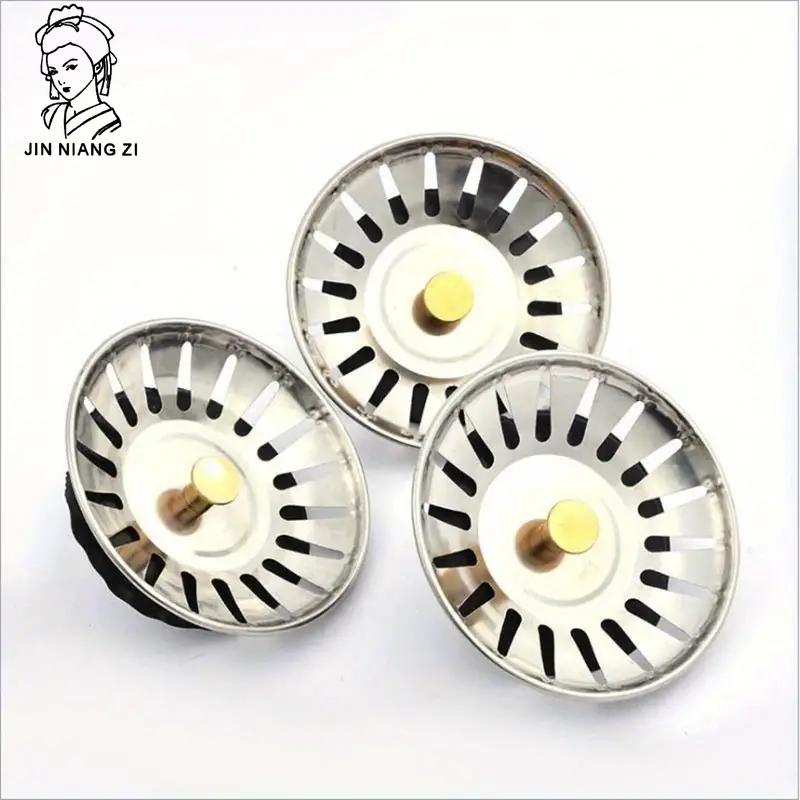 

Сетчатый фильтр и пробка для кухонной раковины из нержавеющей стали - Полированная отделка, Уловитель волос для ванной и сливов в полу 1pcs белый