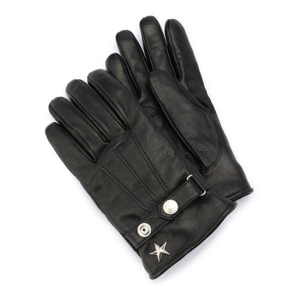 

Schott PRFECTO GLOVE SHORT/Перчатки-боа короткие 782-4970002 Мужские S 010 Черный