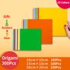 Square Origami Paper Double Sides Solid Color Folding  Lucky Wish Paper Crane Multicolor Handmade DIY Scrapbooking Craft Decor