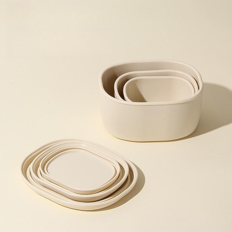 Čistě silikonová krabička na oběd s víkem, vhodná do mikrovlnné trouby, tepelně odolná, miska na jídlo, krabička pro uchování čerstvosti v lednici