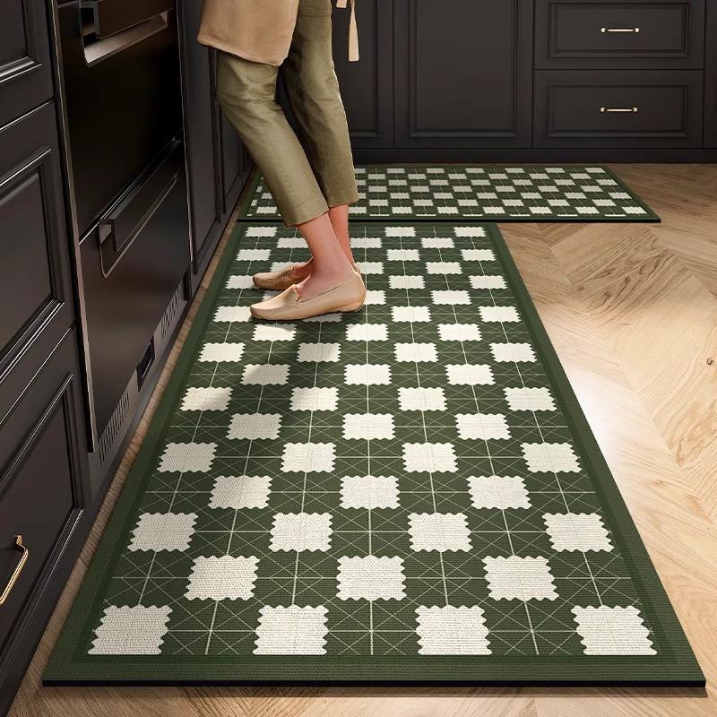 American Flower Tiles Diatom Mud Floor Mat Household Quick-drying Water Absorption Pad Dirt-resistant and Easy-to-clean Anti-slip Pad