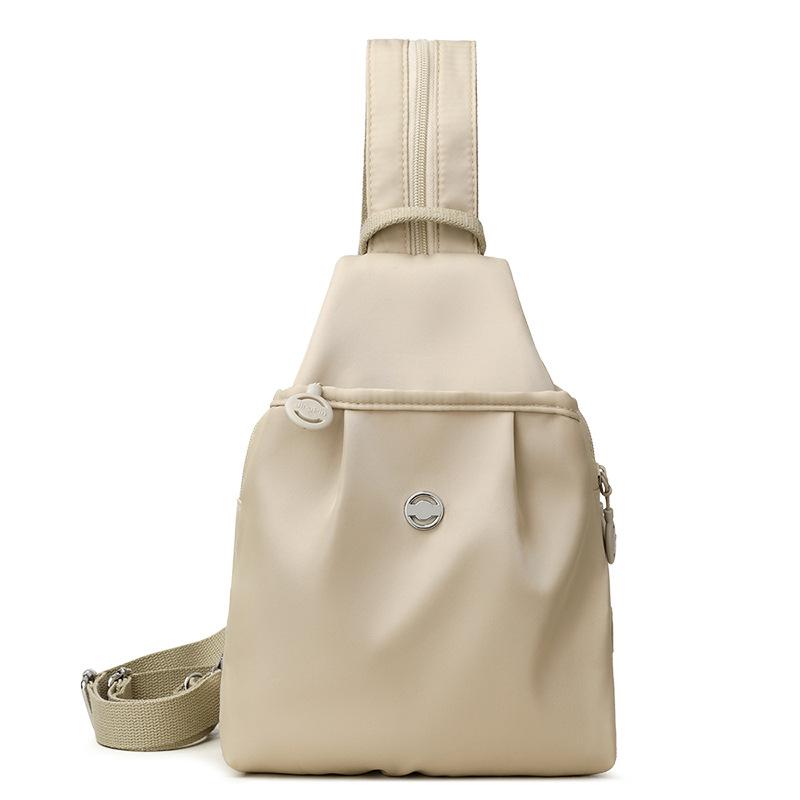Schoolbag New Backpack Backpack Multifunctional Women's Fashion Breast Bag Casual Versatile Large Capacity Women's Oxford Cloth Crossbody Bag