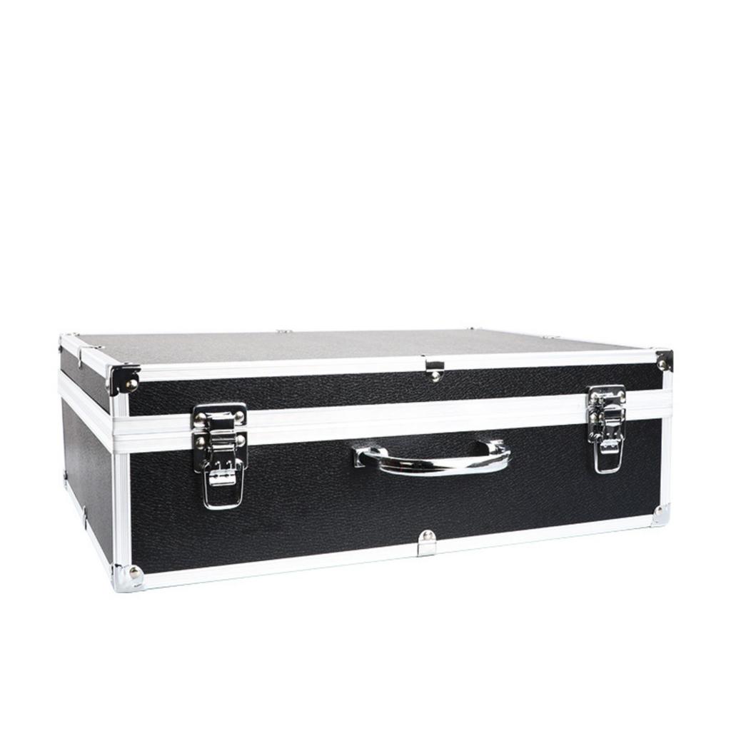 Carrying Case With Diced Foam Aluminum Build for Microphone Equiment Camera Tools Recorder Transportation Case