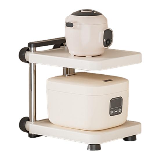 Kitchen Storage Rack Strong Load-bearing Adjustable Design Multifunctional Multi-layer Pot Storage Rack