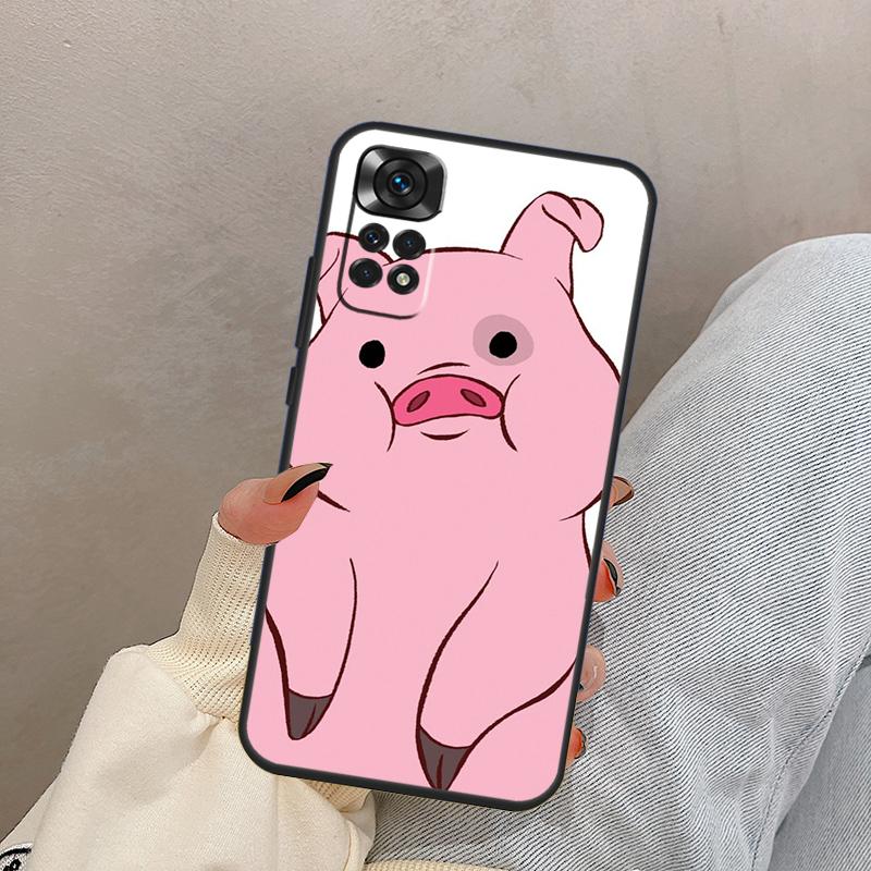 Cute PINK Kawai Pig For Xiaomi Redmi Note 13 9 10 11 12 14 15 Pro Plus Case Cover For Redmi 14C 10C 12C 13C 15C