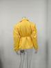 2025 Autumn/Winter European and American Women's Waist-Cinching Lace-Up Loose V-Neck Jacket