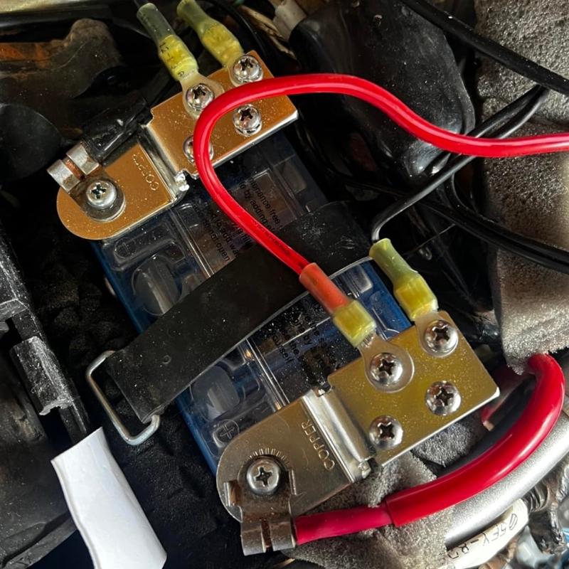 2340 Battery Terminal Mount Marine Spare Parts Positive and Negative for RVs 32V 100A Tin-plated Copper BusBars