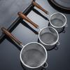 Wooden Handle Stainless Steel Small Colander Fine Mesh Oil Strainer Multi-Function Filter Mesh Flour Sifter Kitchen Baking Tools