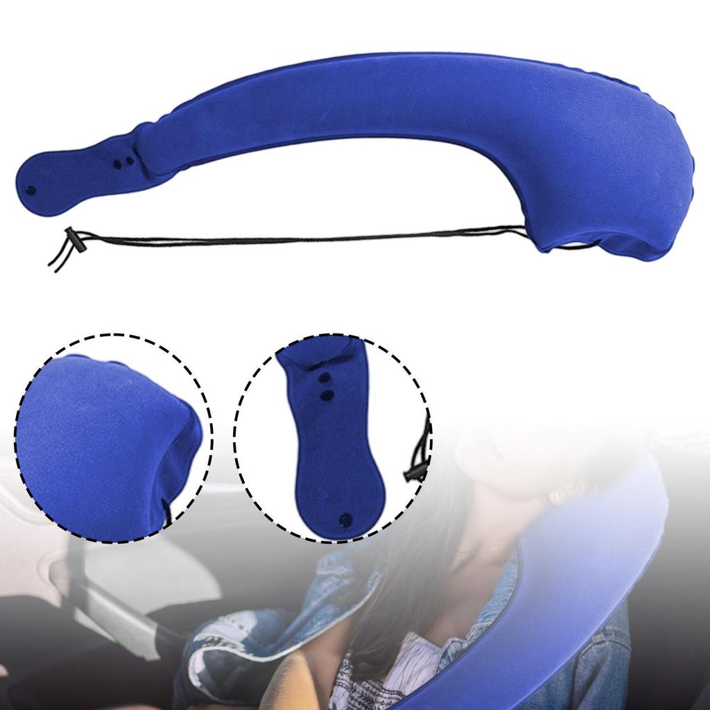 Inflatable Neck Body Pillow Gift Foldable Inflatable Travel Pillows for Car Seat Airplane Trips Long Flights Sleeping