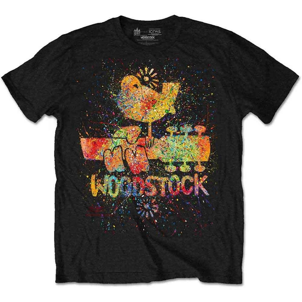 Woodstock Splatter Official Mens Unisex T-Shirt S