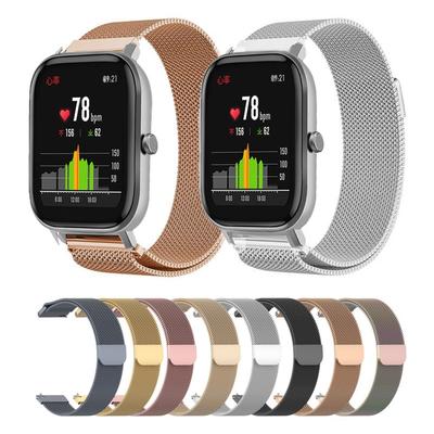 For Huami Amazfit GTS 22mm Milanese Magnetic Metal Watch Band
