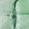 Walk-in Polytunnel Greenhouse. 8 Windows with Insect Netting. Durable Film. Steel Frame. 6 X 3 X 2 M. Green