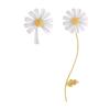 Women Little Daisy Earrings Set,Asymmetry Design Jewelry Accessories Painted Flowers,Elegent Cute Charm Stud Earring for Gifts