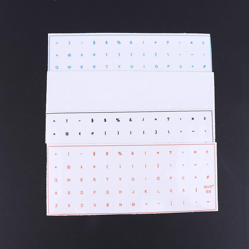 German Tear-Off Film Keyboard Sticker With Tweezers Desktop Laptop Key Sticker Single Film Universal Transparent Sticker