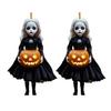 Halloween Pumpkin Princess Pendant Car Hanging Ornament Acrylic Rearview Mirror Charm Festive Party Decoration for Wall Door Room