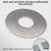 4pcs 23-61mm Stainless Steel Water Pipe Wall Covers Bathroom Shower Decorative Cover For Drain Pipes Easy Installation