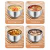 Stainless Steel Steamer Pot 4-Person Capacity Stew Pot for Porridge Soup Induction Cooktop Compatible Heat-Resistant Hard Boiled Egg Cooker