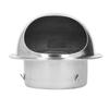 Stainless Steel Round Air Vent Thicken Windproof Rainproof Round Ventilation Grille Cover with Fine Mesh