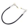 6.35mm Effect Cable Noise Suppression Metal Core Right Angle Plug Guitar Patch Cable Pedal Cord