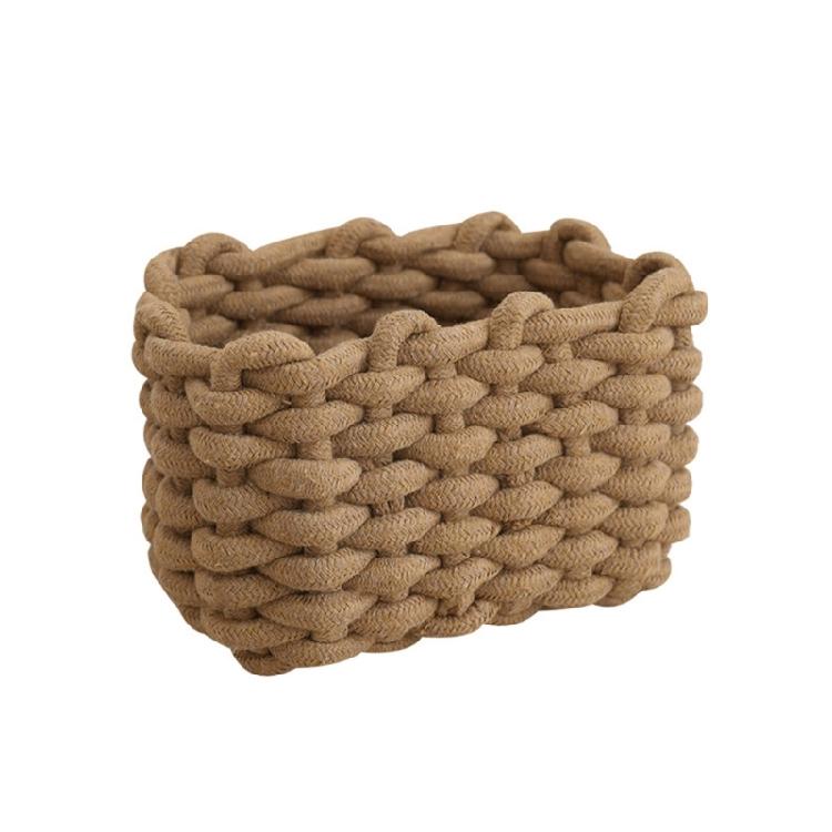 Small Braided Cotton Cord Holder Storage Organizer Suitable For Containing Cosmetics Objects Household Organization хаки 880₽