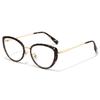 New cat eye fashion sunscreen metal sunglasses European and American retro personality trend high-end sunglasses