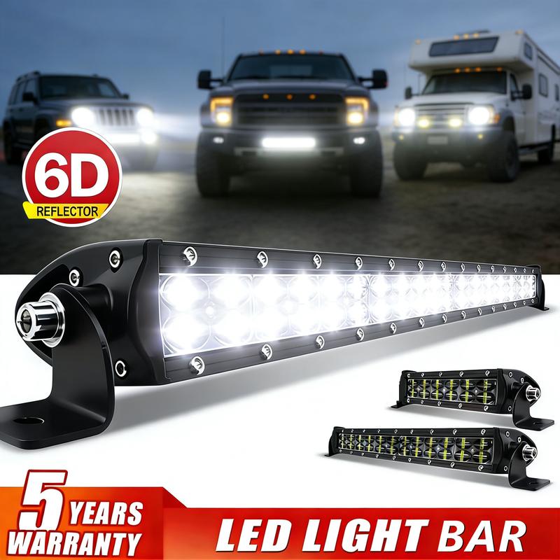 6D LED Light Bar Dual Row Spot Flood Fog Lamp 4x4 Led Bar Offroad Roof Light for Car Truck SUV ATV 12V 24V Work Lamp