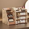 Desktop Storage Box, Office Desk File and Stationery Storage Rack, Cosmetics and Skincare Products Storage Cabinet