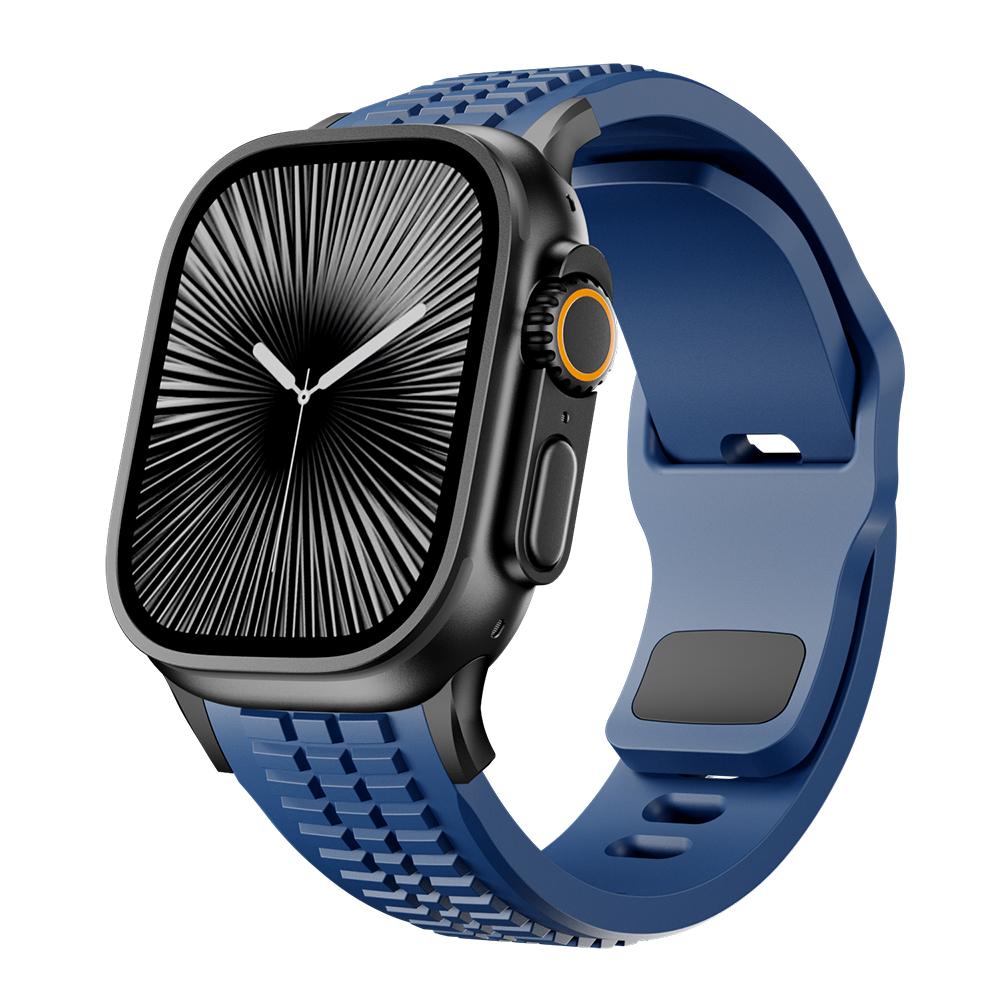 Luxury Silicone Band For Apple Watch Ultra 3 49mm Series 11 10 46mm Sports Bracelet For iWatch 9 8 7 6 SE 45mm 44mm Strap Correa