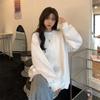 Ladies', Casual, Round Neck Pullover, Long Sleeved, Slightly Stretchy, Soft, High Neck, Versatile, Warm Top, Elastic Fabric