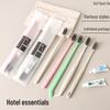 Hotel Disposable Toiletries Set: Soft Bristle Toothbrush, Toothpaste & Cotton Swabs for B&Bs