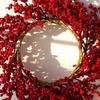 Artificial Berries Red Gold Silver Cherry Mini Fake Berry Pearl Beads Home DIY Christmas Wreath New Year Party Gifts Decorations