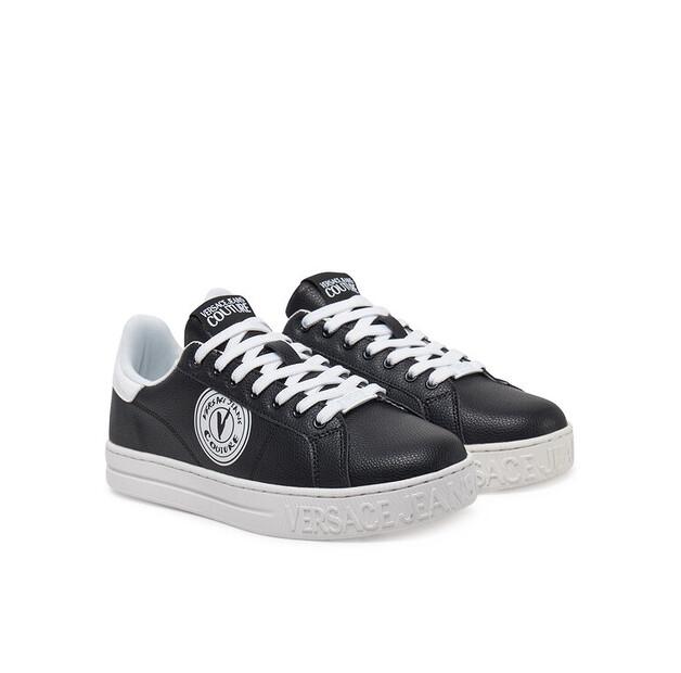 Мужские кроссовки Versace Jeans Couture 78ya3sk1 чёрные