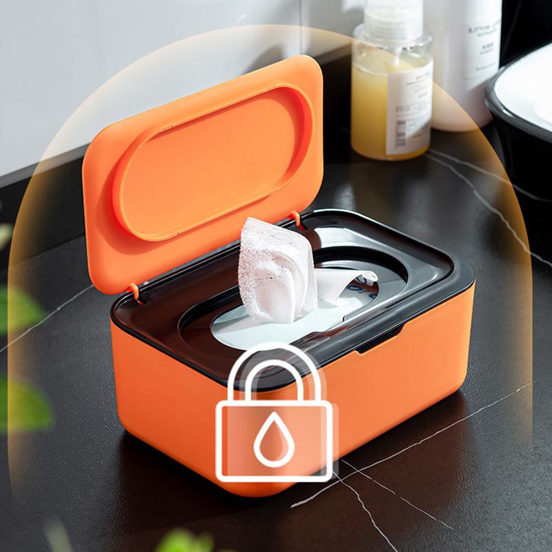 Dustproof Wet Tissue Box With Lid Baby Nappy Wet Tissue Storage Holder Dispenser For Home Car Office Paper Tissue Organizer