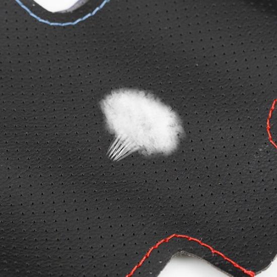 Black-red Blue Line Steering Wheel Leather Cover For BMW M Sport E46 330i E39 M3