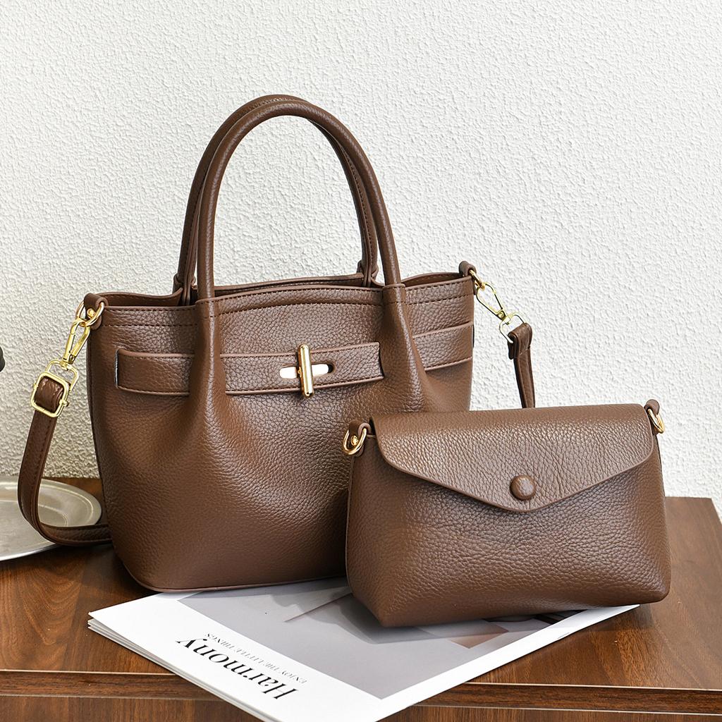 Niche Portable Tote Bag 2025 New Internet Celebrity Shoulder Underarm Bag Women's Versatile Two-piece Set Women's Bag Trend