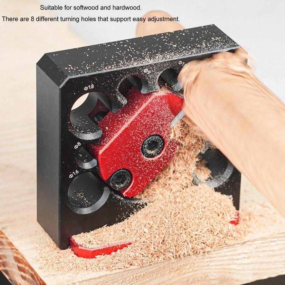 8-Hole Dowel Maker Jig Kit Aluminum Alloy Adjustable Dowel Cutter Plate  DIY