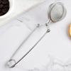 Stainless Steel Tea Infuser with Handle Mesh Snap Ball Tea Strainer Reusable Metal Tea Steeper with Tong Pincer for Loose Tea Herbs Spices