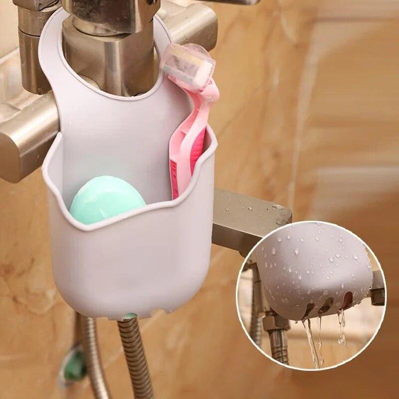 Sink Drain Rack Kitchen Storage Basket Shelf Hanging Sink Sponge Holder Soap Dish Drainer Home Organizer Kitchen Accessories