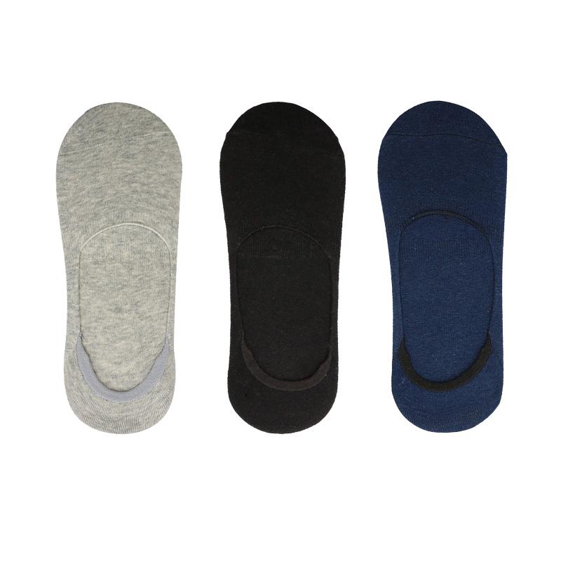 3 Pairs/Lot Men's Summer Bamboo Breathable Invisible Socks Low Cut Casual Cotton Boat Non-Slip No Show High Quality Sock