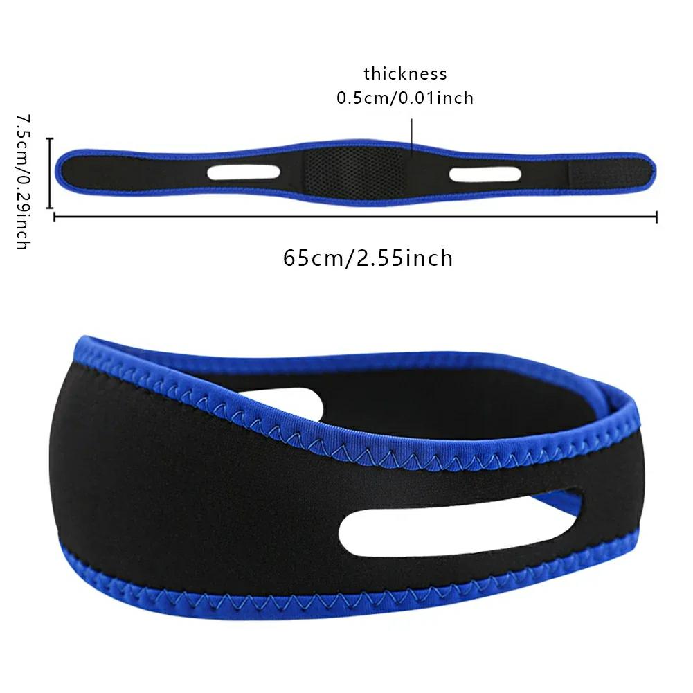 1 Adjustable Anti-Snoring Belt, Chin Support Belt, Facial Lifting and Stretching Belt