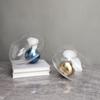 Glass Hydroponic Vase Irregular Glass Ornaments Golden Ball Terrarium Flower Arrangement Vase Room Decoration Accessories