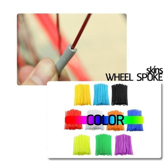 36Pcs Bike Motorcycle Wheel Spoke Wraps Rim Skin Cover Guard Motocross Kits