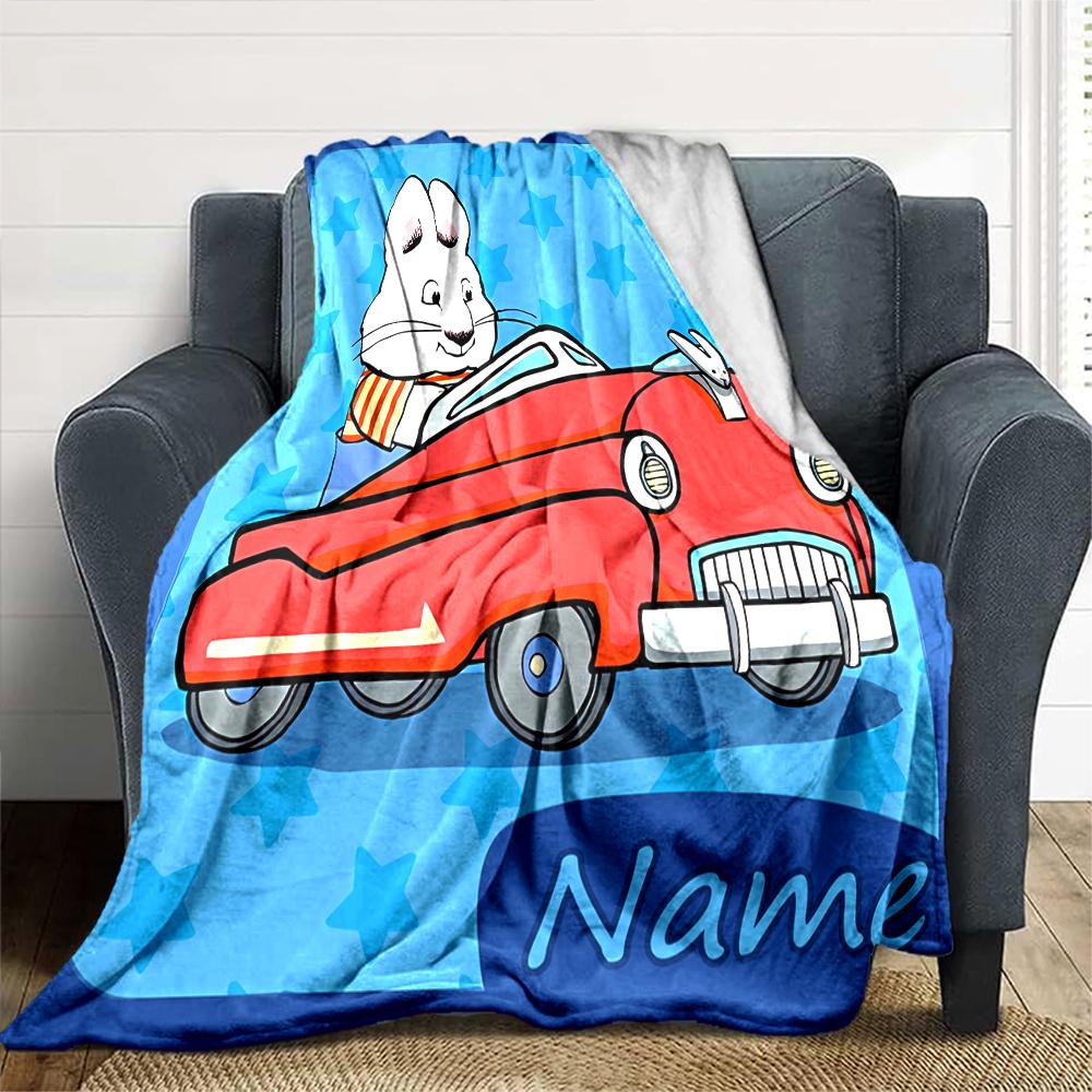 Customiz Name Personality Max and Ruby Blanket Soft &Warm Sofa Office Bed Travel Lunch Break Blanket, Gift Suitable All Seasons